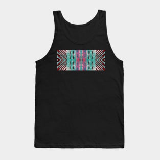 Fijian Tapa Cloth 58 by Hypersphere Tank Top